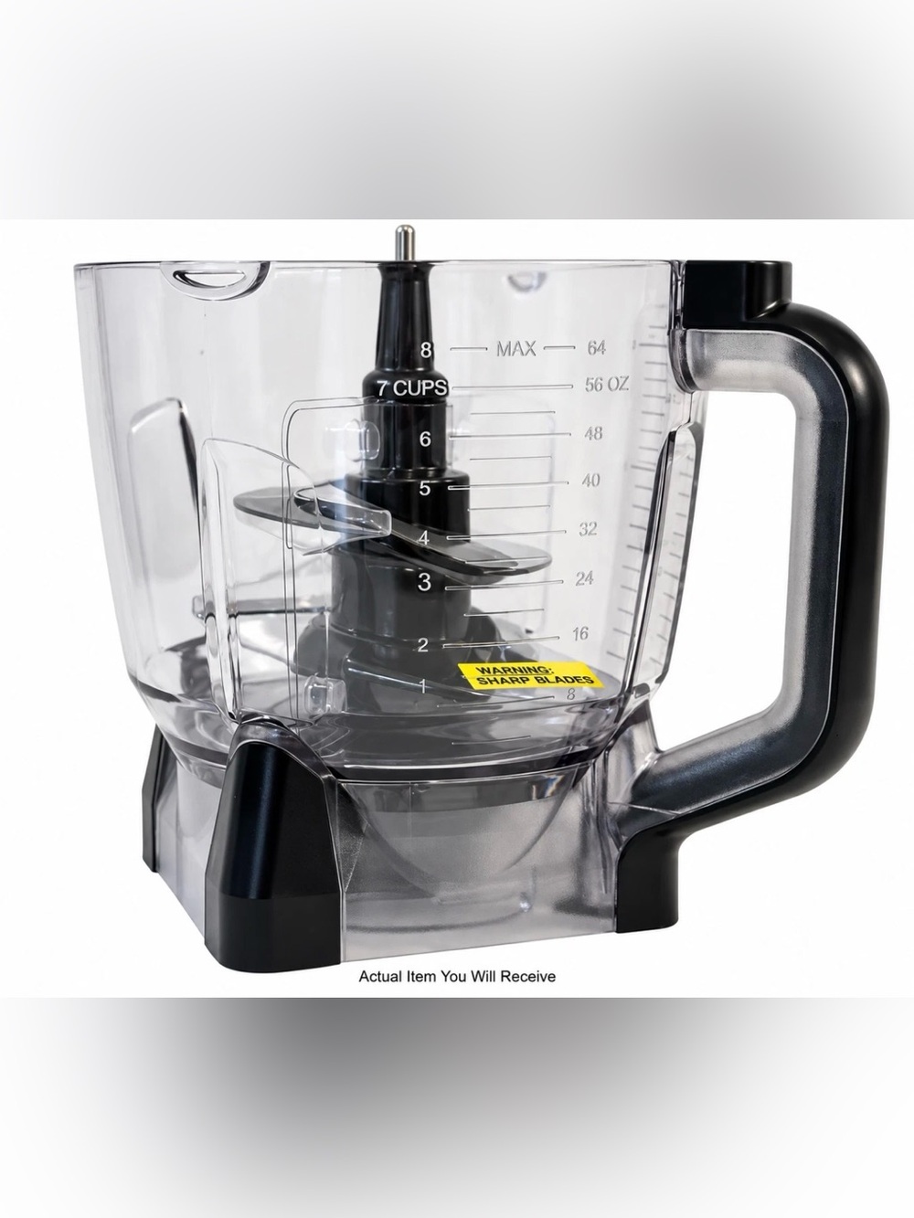 NEW Ninja 64 oz 8 Cup Food Processor Bowl Stacked Vertical Blade Replacement